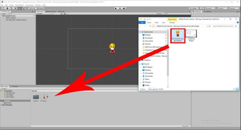 Mobile Touch Controls Moving A Character From Left To Right Using C Scripts In Unity - Abstract Image Collection - Mobile Quality
